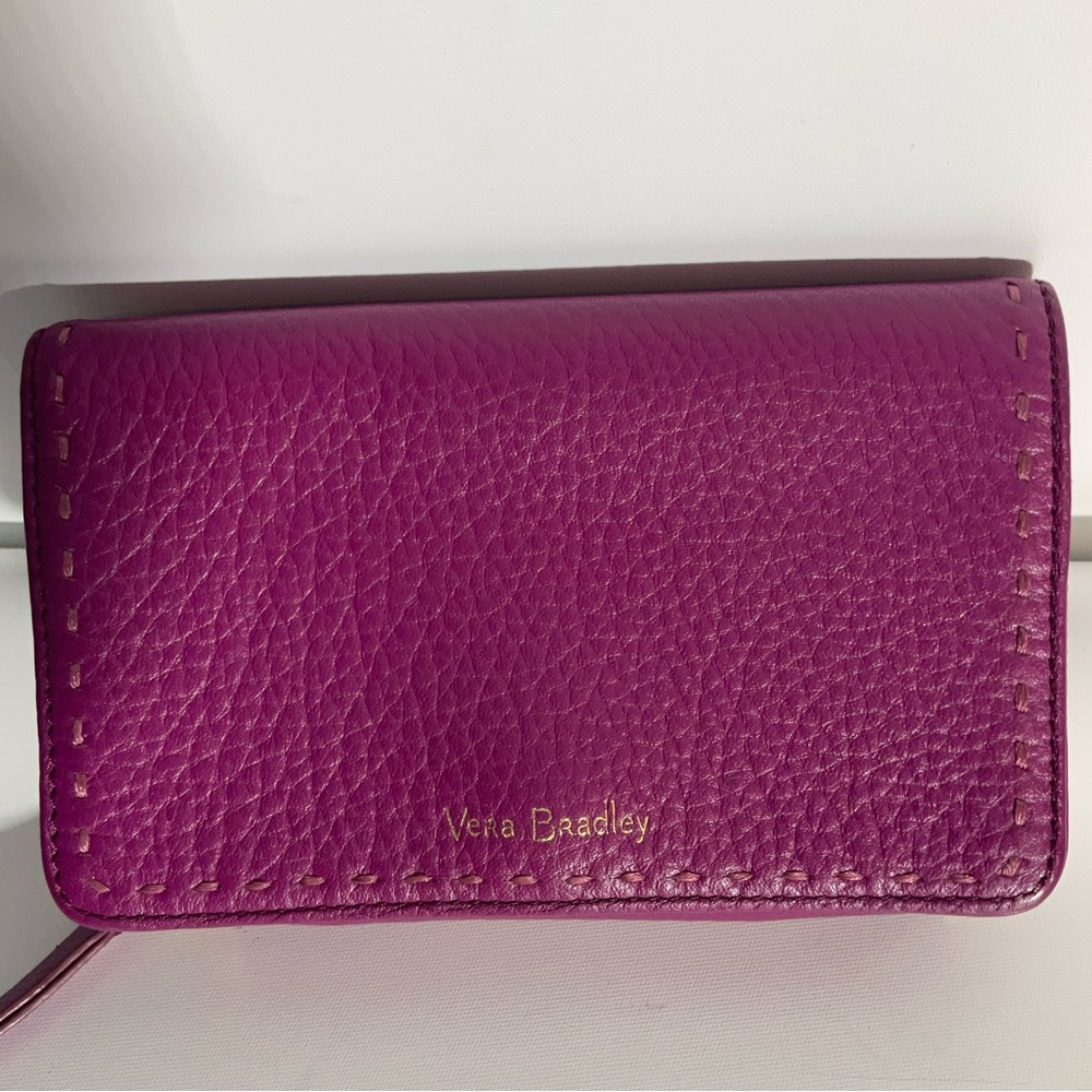 Vera Bradley Full Zip & Snap Closure Wallet Fabric Interior Cash & Card Slots - Picture 15 of 15